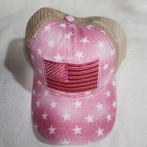 Americana apparel flags and stars snap back faded cap